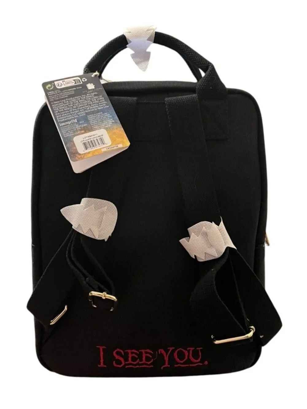 Loungefly Lord of the Rings Sauron Canvas Mini Backpack Ltd Ed Embroidered NWT